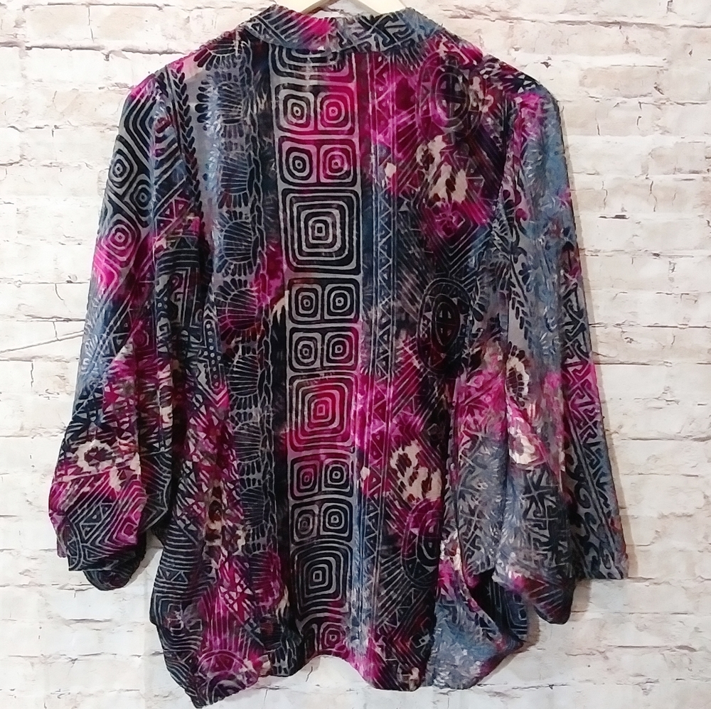 Elevenses Hokkaido Velvet Kimono Chic Cardigan - Picture 5 of 6